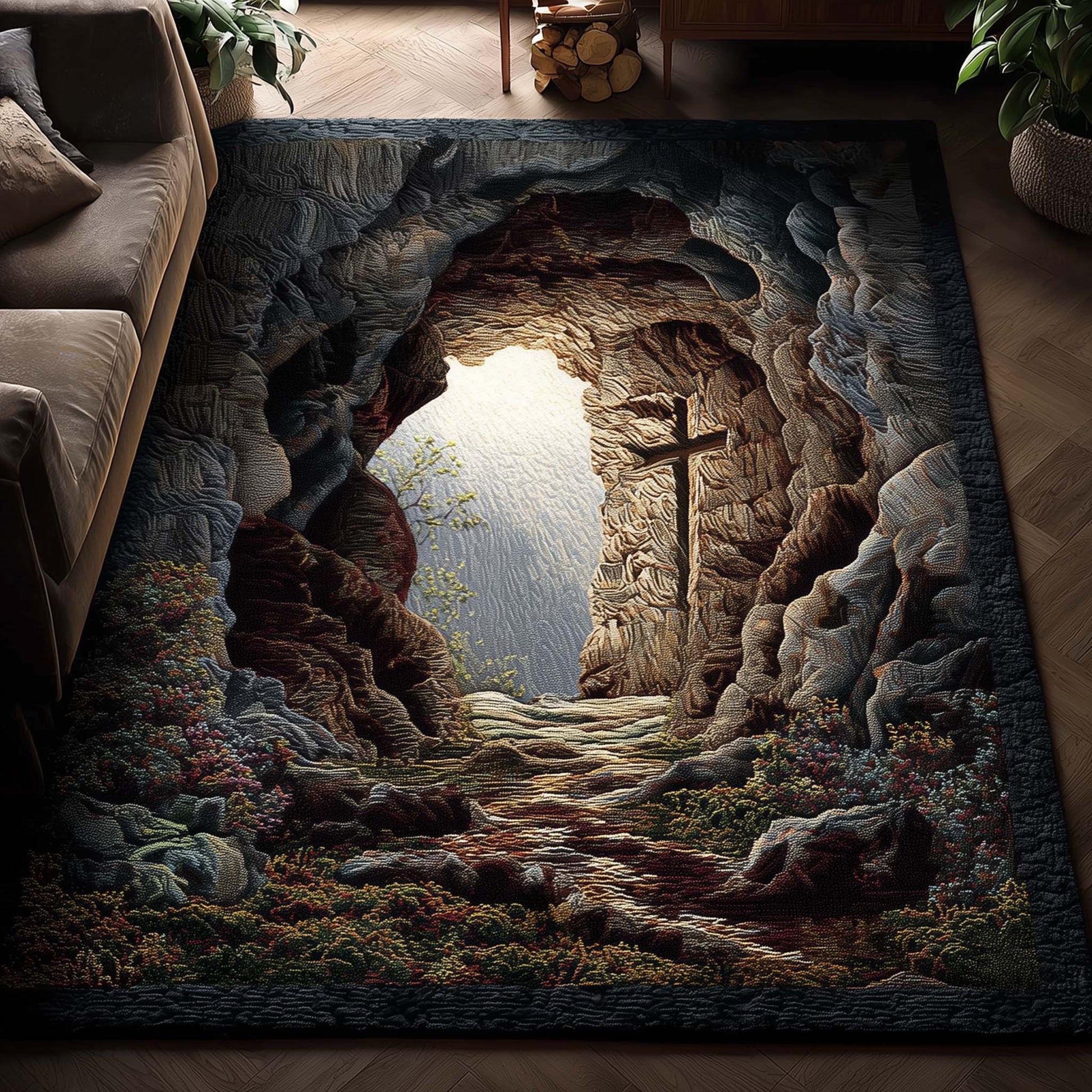 Shining Cross Area Rug GFTONL7096