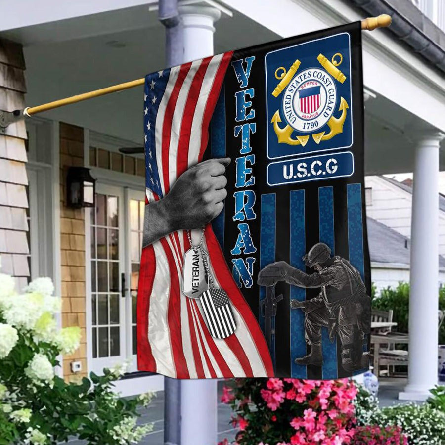 United States Coast Guard Veteran Flag U.S.C.G America Flag Presents For Patriots