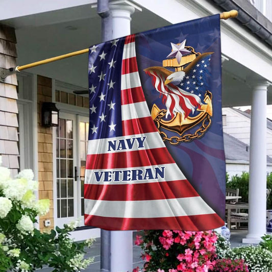Navy Veteran Flag Eagle America Flag Cross Christian Presents For Patriots