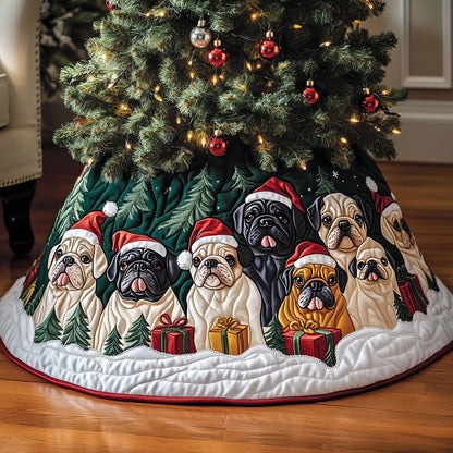 Bulldog Buddy Quilted Tree Skirt GFTOMA5180
