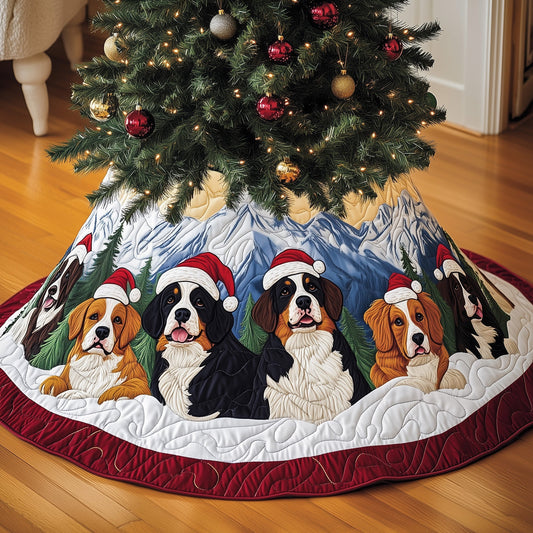 Bernese Mountain Quilted Tree Skirt GFTOMA5387