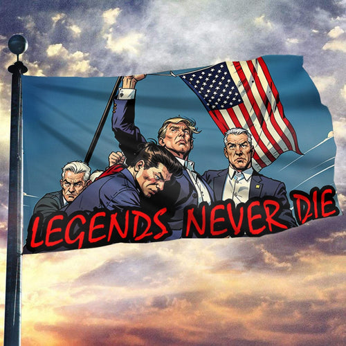 Trump American Flag Legends Never Die Support President Outdoor Decor Gifts