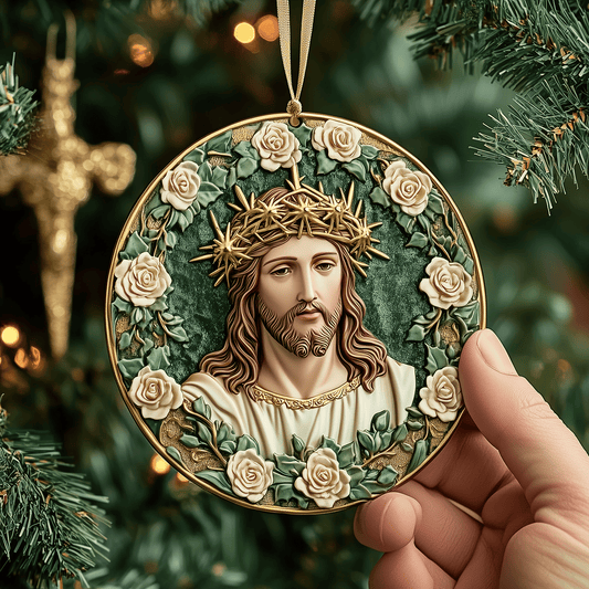 Jesus Mica Ornament Holy Christmas Ornament Faith Inspired Decoration Christian Gifts For Christmas