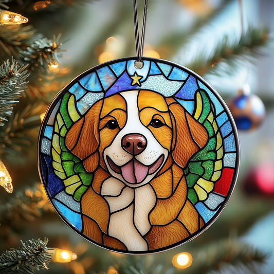 Golden Retriever Mica Ornament Lovely Dog Design Christmas Ornament Thoughtful Golden Retriever Gift Idea