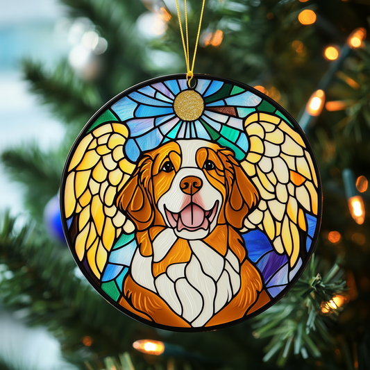 Golden Retriever Mica Ornament Sweet Dog Christmas Ornament Lovely Holiday Gift For Pet Lovers