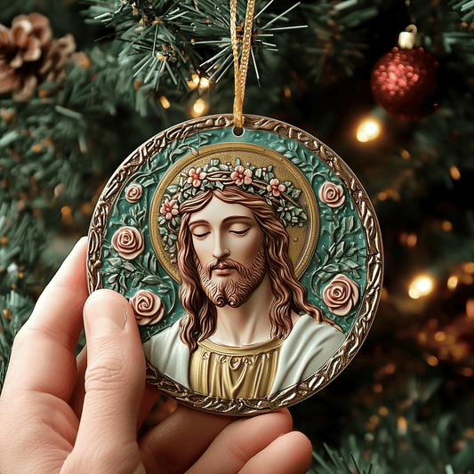 Jesus Mica Ornament Spiritual Christmas Ornament Holy Decoration Perfect Christian Gift Idea