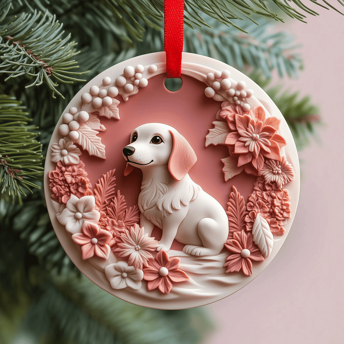 Dachshund Mica Ornament Cute Dog Christmas Ornament Perfect Gift For Puppy Owner