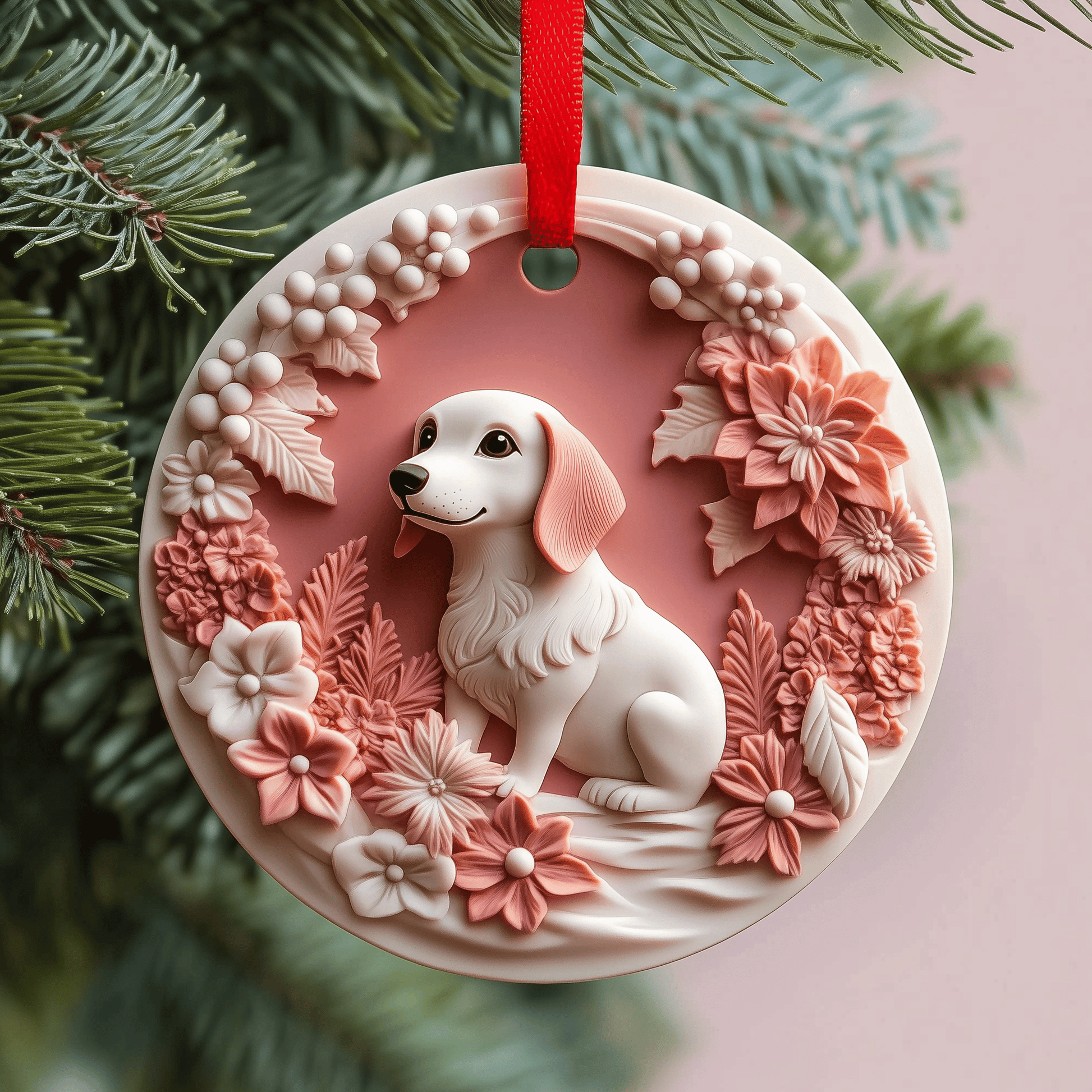 Dachshund Mica Ornament Cute Dog Christmas Ornament Perfect Gift For Puppy Owner