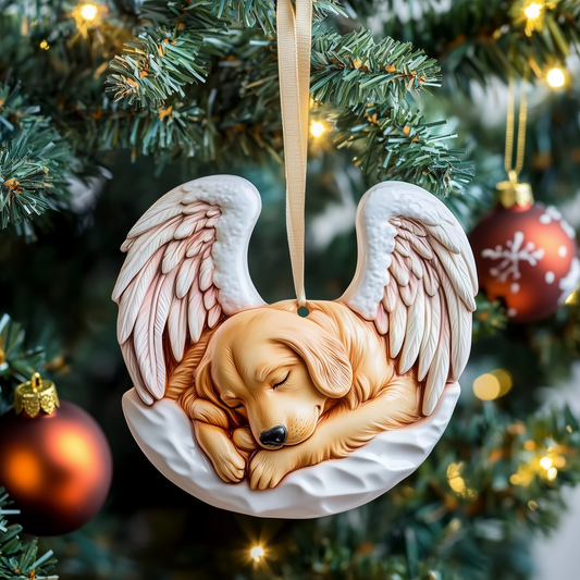 Golden Retriever Remembrance Mica Ornament Beloved Pet Christmas Ornament Lovely Pet Gift Idea