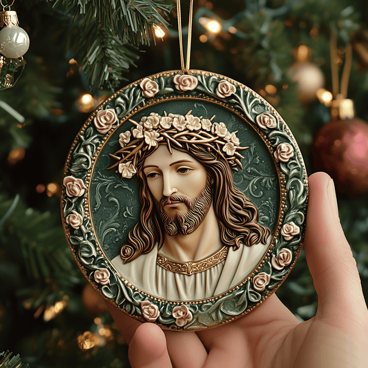 Jesus Mica Ornament Sacred Christmas Ornament Religious Holiday Christian Gifts For Christmas