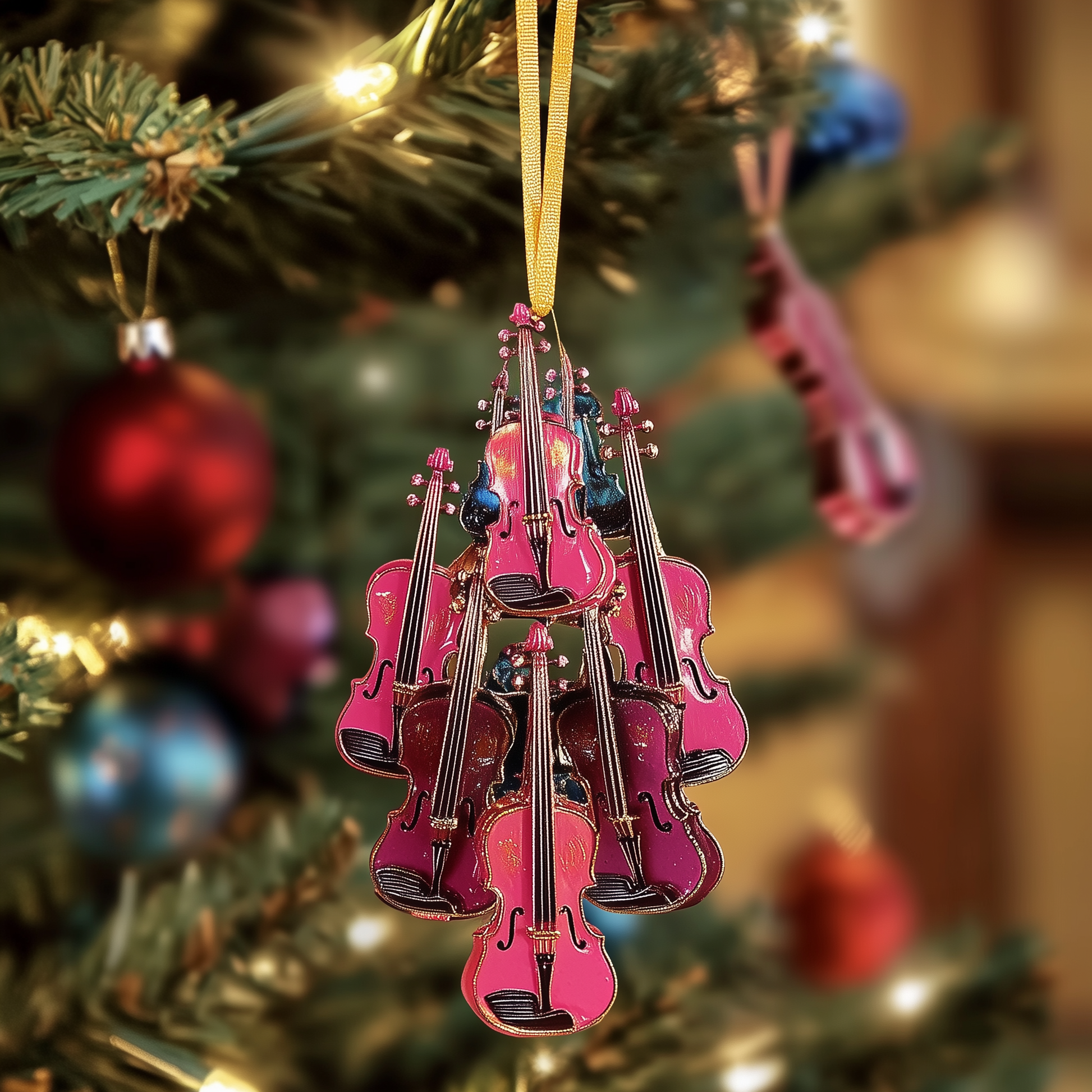 Violin Concert Mica Ornament Charming Violin Christmas Ornament Best Present For Violinist