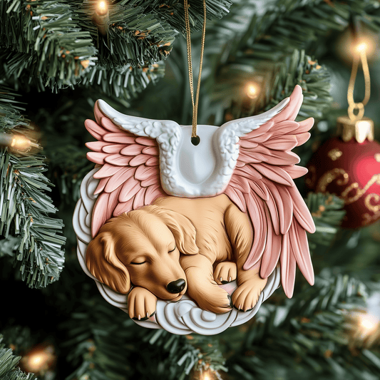 Golden Retriever Remembrance Mica Ornament Loving Memory Dog Christmas Ornament Lovely Pet Gift Idea