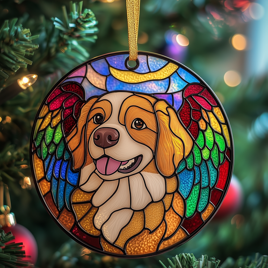 Golden Retriever Mica Ornament Cute Pet Christmas Ornament Beautiful Dog Decoration For Home