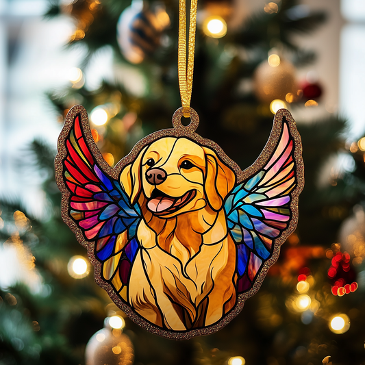 Golden Retriever Remembrance Mica Ornament Heartfelt Dog Christmas Ornament Thoughtful Pet Gift