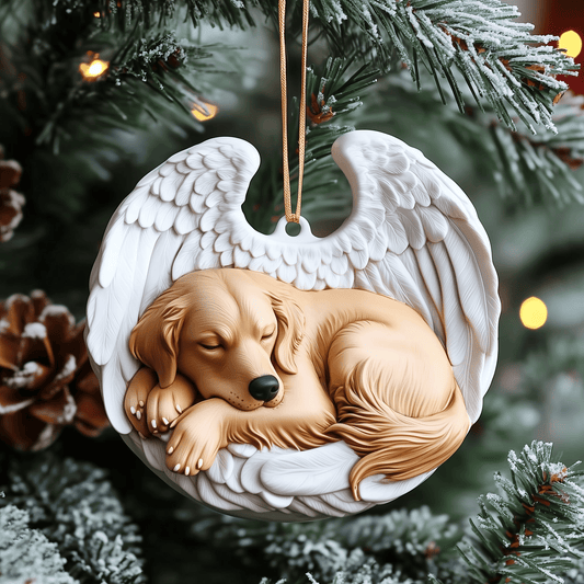 Golden Retriever Remembrance Mica Ornament Faithful Dog Christmas Ornament Lovely Pet Gift Idea