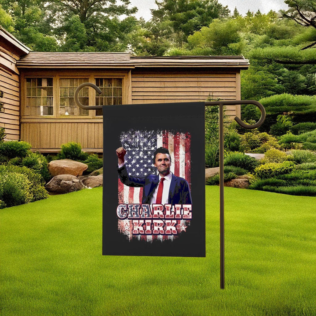 RIP Charlie Kirk Flag Patriotic American Tribute Banner Charlie Kirk Merch - Pvr