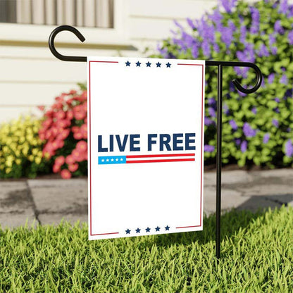 Charlie Kirk Flag Live Free America Flag Patriotic Political Gifts Decor For Supporters - Pvr