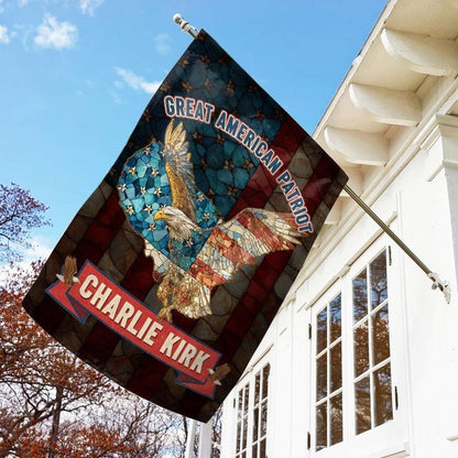 Charlie Kirk Eagle Flag Great American Presents For Republican Supporters - Pvr