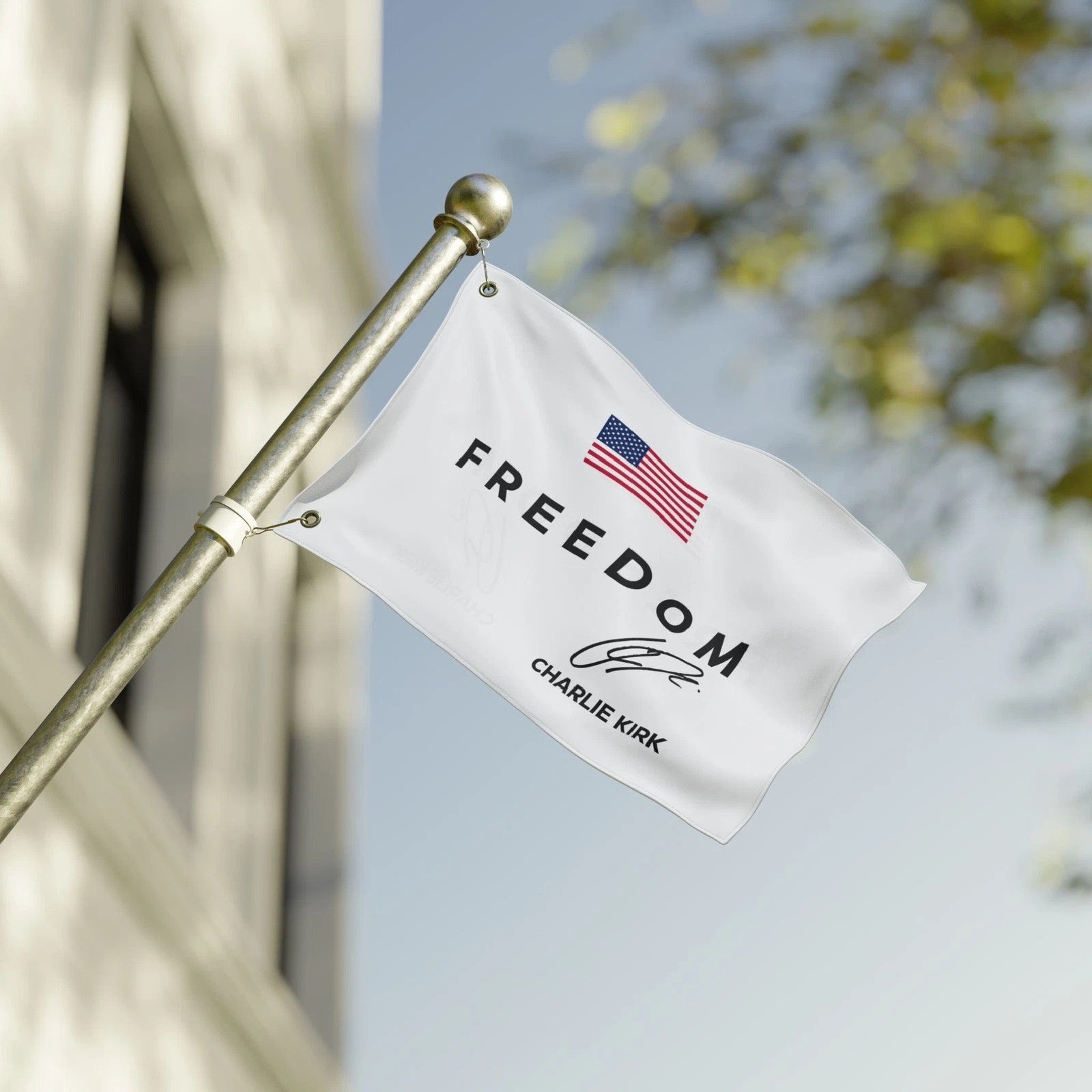Charlie Kirk Freedom Flag Turning Point USA Merch Charlie Kirk Merch Gift For Supporters