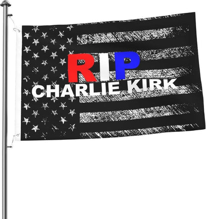 Charlie Kirk Memorial Flag RIP Patriotic American Flag Presents For Supporters - Pvr