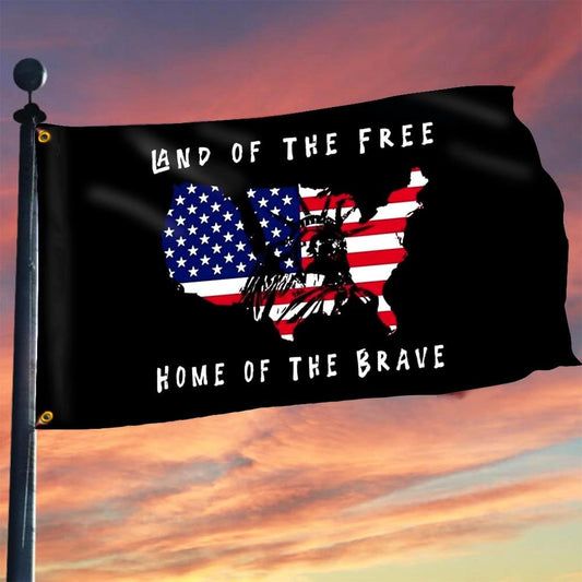 Charlie Kirk American Flag Land Of The Free Home Of The Brave Charlie Kirk Merch