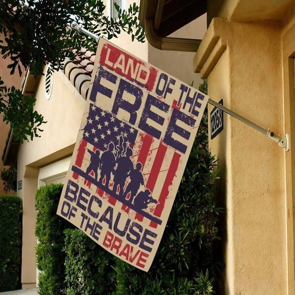 Charlie Kirk Flag Land Of The Free Because Of The Brave Turning Point USA Merch