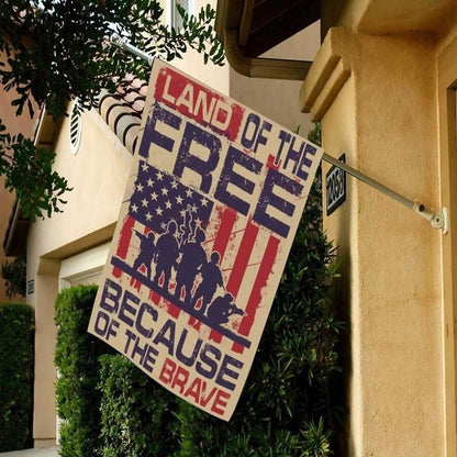 Charlie Kirk Flag Land Of The Free Because Of The Brave Turning Point USA Merch