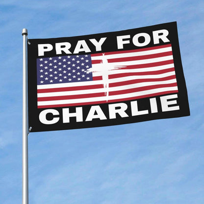 Charlie Kirk America Flag Pray For Charlie Christian Faith Presents For Patriot Fans - Pvr