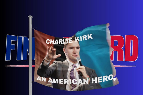 Charlie Kirk Flag An American Hero Charlie Kirk Memorial USA Flag - Pvr