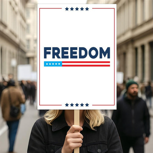 Charlie Kirk Freedom Poster Rest In Peace Charlie Kirk Merch Political Gift For Patriots - Pvr