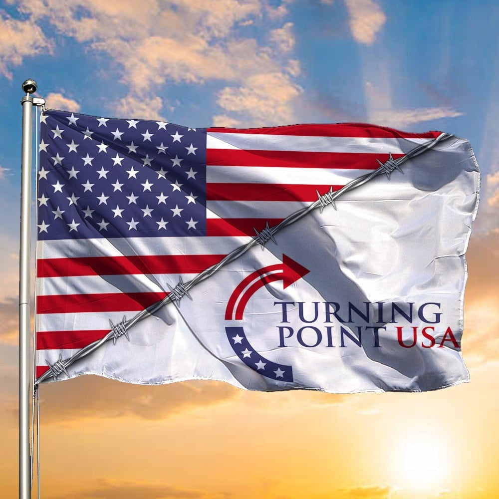 Turning Point USA Flag Charlie Kirk American Flag Charlie Kirk Merch Gift For Patriots