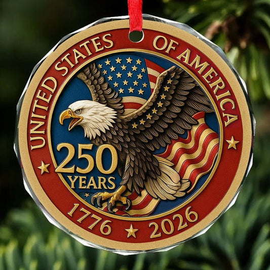 Eagle 250 Years USA Ornament Freedom Anniversary Tree Decor America Gifts For Him - Pvr