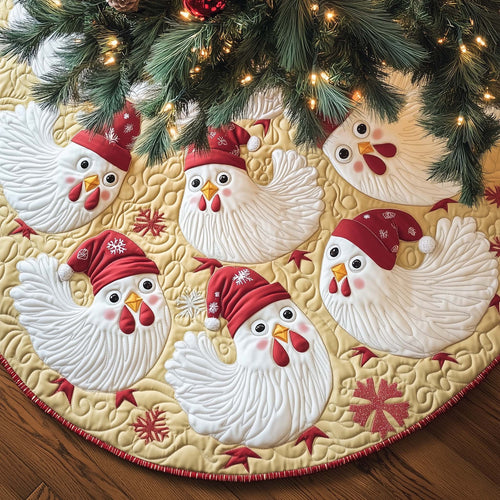 Warm Woolie Quilted Tree Skirt Holiday Living Decorations Llama Gifts For Her - Pvr