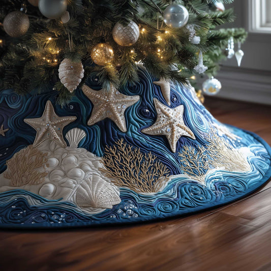 Ocean Breeze Quilted Tree Skirt 2025 Holiday Decoration Ideas For Girl