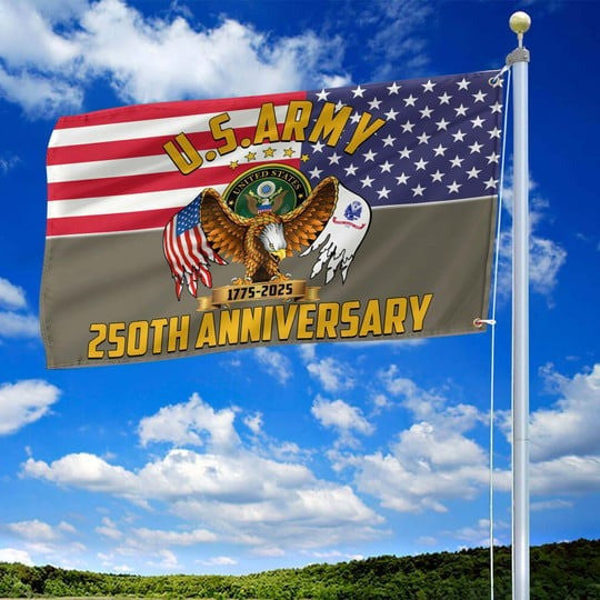 US Army Veteran Flag 250 Years Anniversary Semiquincentennial Best Gift Ideas - Pvr
