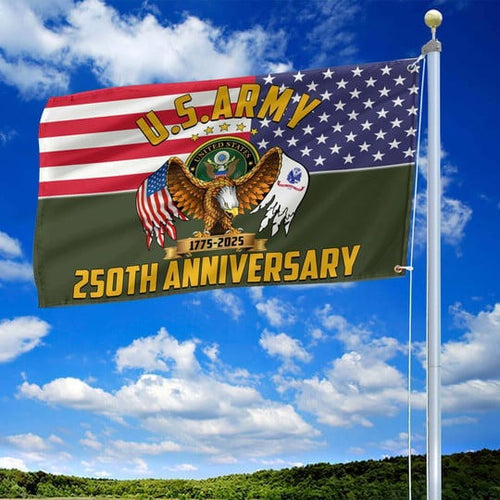 US Army Veteran Flag 250 Years Anniversary Semiquincentennial Best Gift Ideas - Pvr