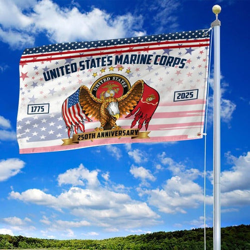 U.S Marine Corps Veteran Eagle Flag 1775 2025 250th Anniversary Home Decor Gifts - Pvr