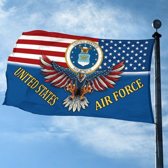 United States Air Force Veteran Flag 250th Anniversary Outdoor Decor Veteran Gifts - Pvr