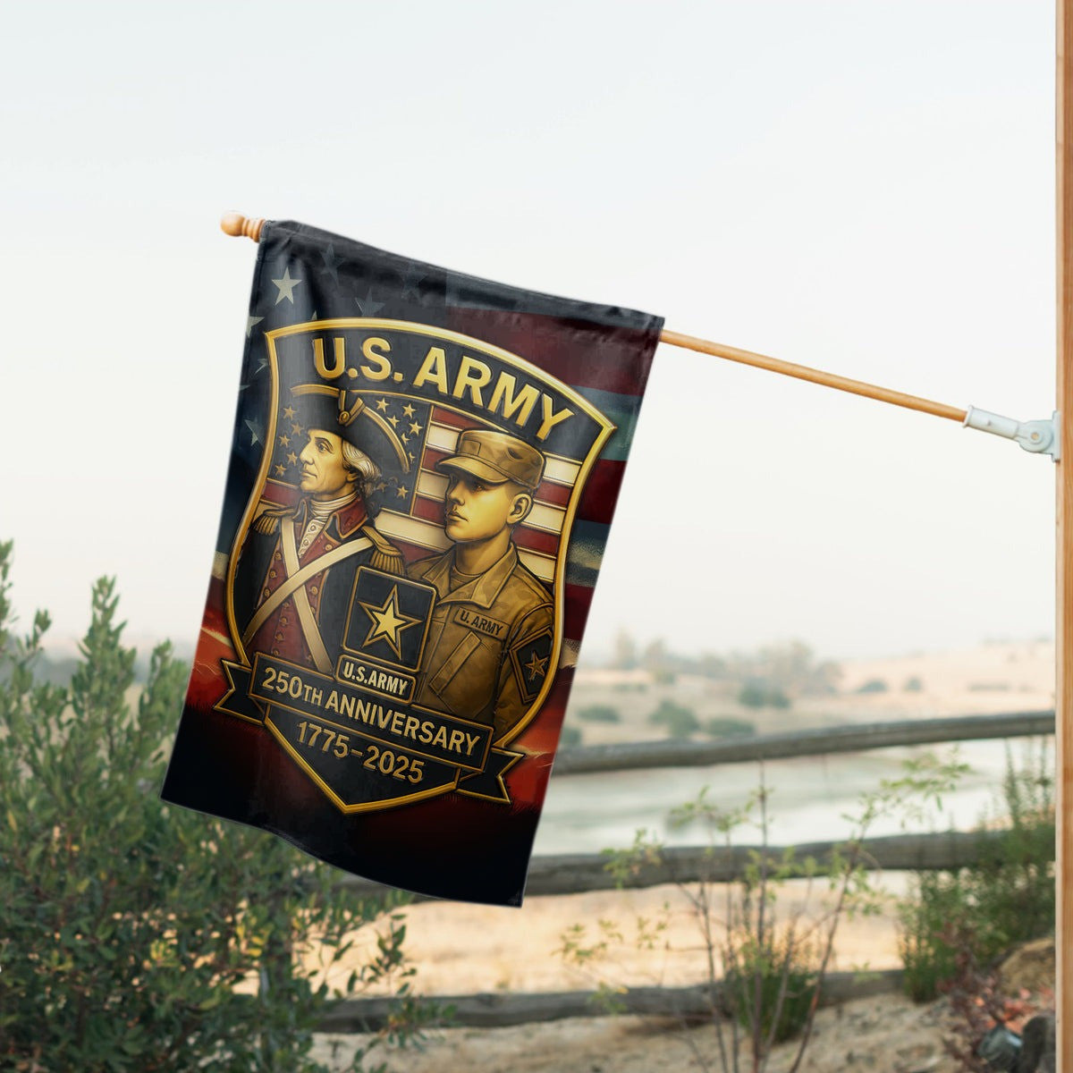 United States Army 250 Years Anniversary Flag 1775 2025 Home Decor Gifts For Patriots - Pvr