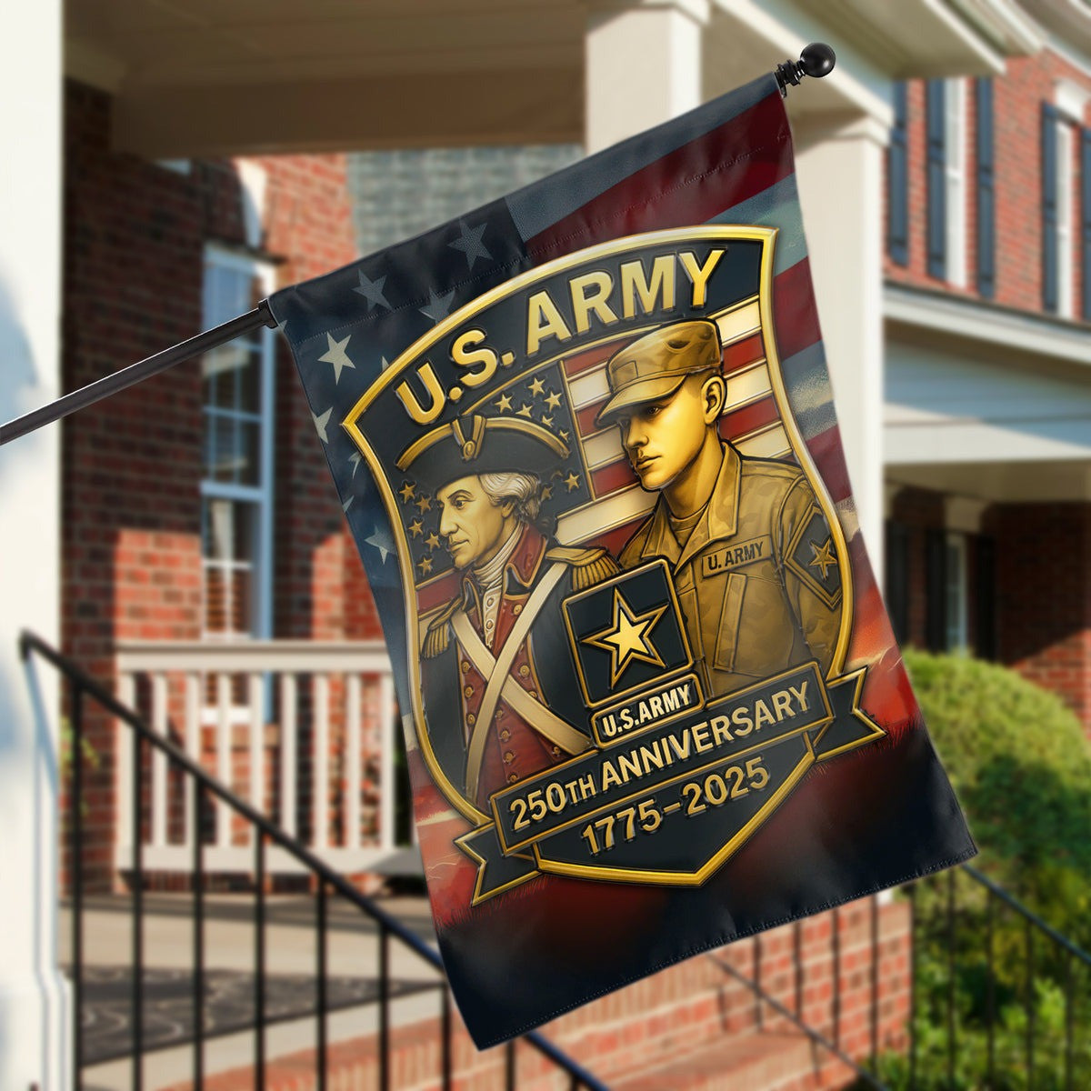 United States Army 250 Years Anniversary Flag 1775 2025 Home Decor Gifts For Patriots - Pvr