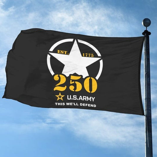 US Army Veteran Flag This We'll Defend 250th Anniversary Semiquincentennial Gift Ideas - Pvr
