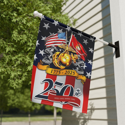 US Marine Corps Veteran Flag 1775 2025 250 Years Of Service Outdoor Decor Gifts For Patriots - Pvr