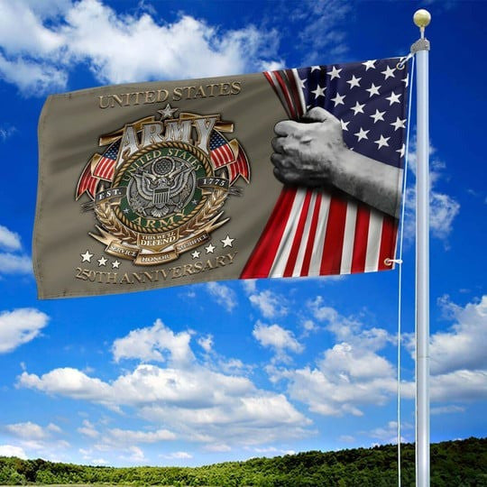 US Army Veteran Flag 250th Anniversary Semiquincentennial Best Gifts For Patriots - Pvr
