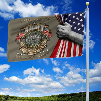 US Army Veteran Flag 250th Anniversary Semiquincentennial Best Gifts For Patriots - Pvr