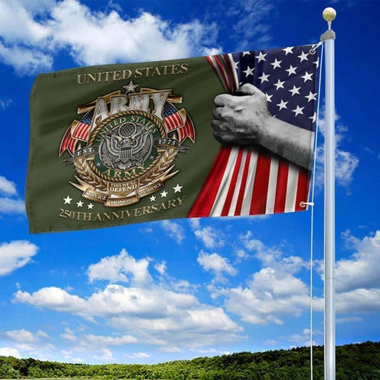 US Army Veteran Flag 250th Anniversary Semiquincentennial Best Gifts For Patriots - Pvr