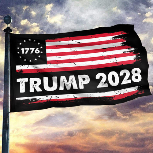 Trump 2028 Flag 1776 Support  President Trump American Flag Merchandise Decorations Gifts