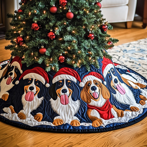 Bernese Mountain Quilted Tree Skirt GFTOMA5384