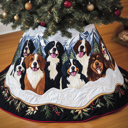 Bernese Mountain Quilted Tree Skirt GFTOMA5389