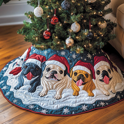 Bulldog Buddy Quilted Tree Skirt GFTOMA5179