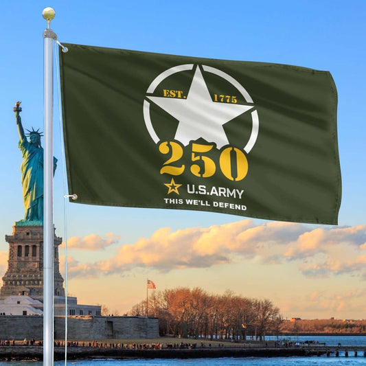 250th Anniversary Of The Army Flag Best Gifts On Father's Day For Army Veteran - Printvoro